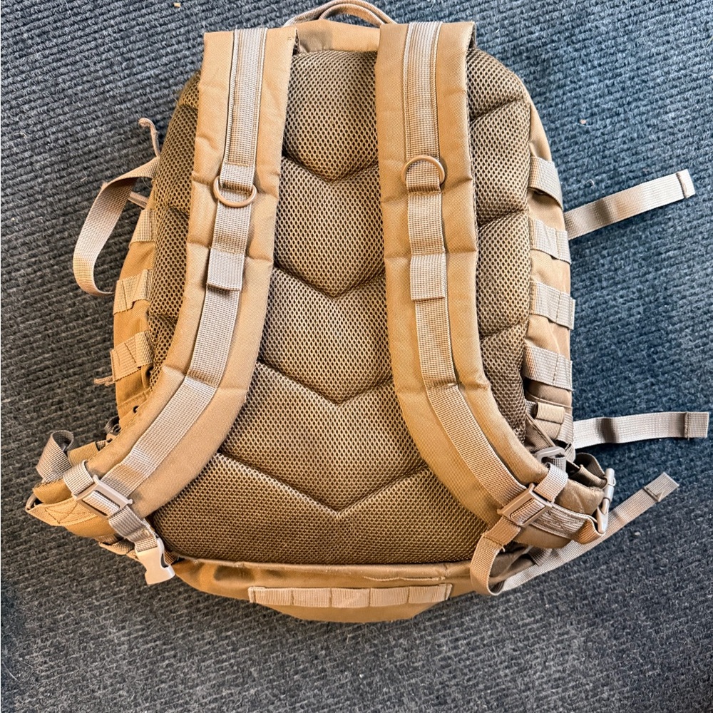 Tactical Tan Backpack - Picture 2 of 3